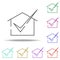 approval of the plan at home icon. Elements of construction in multi color style icons. Simple icon for websites, web design,