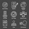 Approval and Signature Icon Set with Stamp & version icons