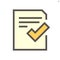 Approve document  vector icon