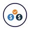 Approved, choice, financial, Approved Payment icon
