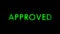 Approved green message text