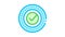 Approved Mark Print Stamp Seal Element Icon Animation