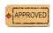 Approved parcel tag