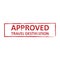 Approved seal rubber stamp sign vector