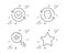Approved, Search text and Face id icons set. Star sign. Refresh symbol, Find word, Identification system. Vector