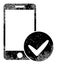 Approved Smartphone Scratched Icon Image