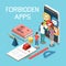 Apps Parental Control Isometric