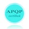 APQP certified icon or symbol image concept design with business