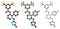 Aprepitant antiemetic drug molecule