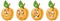 Apricot. Food Emoji Emoticon collection