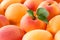 Apricot. Fresh organic fruit macro. Background.