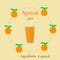 Apricot juice flat