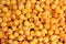 Apricot pattern texture on a market display