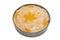 Apricot pie in the form for baking