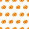 Apricot whole and half seamless pattern for textile design.