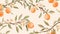 apricots and branches in watercolor