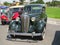 April 08, 2018, JacareÃ­, Sao Paulo Brazil, close-up of old green front, restored in antique car exhibition.