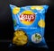 April 14, 2022, Ukraine, city of Kyiv Pack   fried  original potato chips Lays