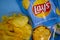 April 14, 2022, Ukraine, city of Kyiv Pack smiths  famous  creativity original potato chips Lays