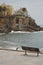 April 15, 2014. Estoril, Cascais, Sintra, Lisbon, Portugal. Beautiful House And Cliffs Near The Beach Of Poca On The Coast Of