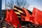 April 15, 2022 Balti Moldova, Protest against the ban on the St. George ribbon. USSR Victory Flags
