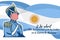 April 2, Malvinas Day vector illustration. Suitable for greeting card, poster and banner.