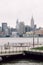 April 20 2020 - Hoboken NJ: waterfront pier closed due to the COVID-19 Coronavirus outbreak. The parks are close to increase