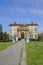 April 2024 Busseto, Italy: A road to the National Museum of Giuseppe Verdi in Villa Pallavicino in Busseto, Parma, Italy