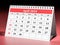 April 2024 calendar. One page of annual business desk monthly calendar