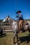 APRIL 22, 2017, RIDGWAY COLORADO: Cowboys