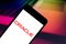April 25, 2019, Brazil. Oracle logo on mobile device.