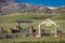 APRIL 27, 2017 - HASTINGS MESA near RIDGWAY AND TELLURIDE COLORADO - Ranch Gate for historic Last. Colors, Day