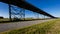 APRIL 27, 2019 LOUISIANA, USA - Oil petroleum plant under a freeway ramp along the Mississippi River, Louisiana