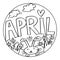 April Coloring Pages for Kids