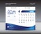 APRIL Desk Calendar 2019 Template, Week starts Sunday, Stationery design, flyer design vector, printing media creative idea