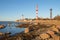 April evening at the old Shepelevsky lighthouse. Gulf of Finland