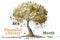 April is financial literacy month background design with a profit tree illustration. Money Tree. Financial Literacy Month.