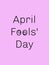 April fool day wishes on abstract background, colorful smile faces and blank copy space for writing your text message