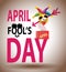 April fool`s day. Colorful, vector illustration.