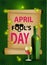 April fool`s day. Colorful, vector illustration.