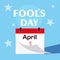 April fools day calendar first day