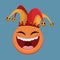 april fools day emoticon smile jester hat