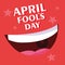 April fools day smile poster