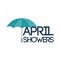 April Showers May Flowers Vector Template Design Illustration