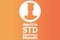 April is STD Awareness Month concept. Sexually Transmitted Diseases. Template for background, banner, card, poster with