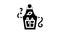 apron clothing glyph icon animation