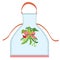 Apron design with pea pod