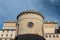 The apse of Cathedral of Christ the King in Katowice, Silesia, Poland. Classicist modernism from XX century. Ornamental cornice