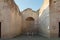 Apsidal room (Aula Absidata) in Palaestra in ancient Ercolano (Herculaneum) city ruins