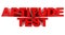 APTITUDE TEST word on white background 3d rendering